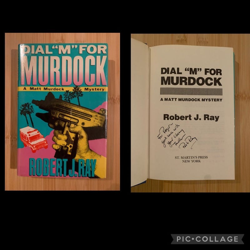 Author Signed DIAL "M" FOR MURDOCK Signed First Edition 1988 ~