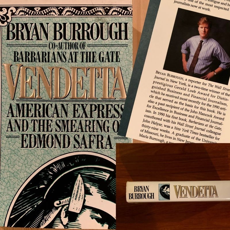 Vendetta: American Express and the Smearing of Edmond Safra First Edition 