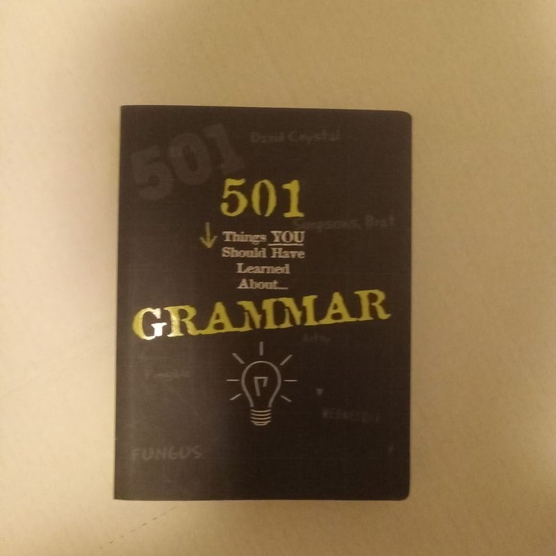 501 Things You Should Have Learned About... Grammar