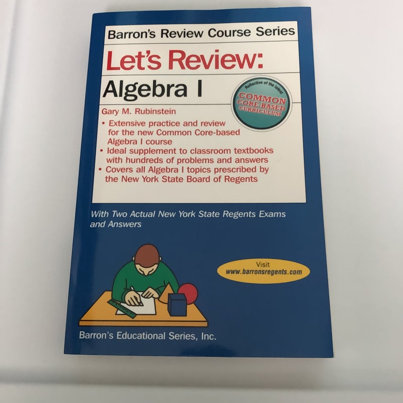 Let's Review Algebra I