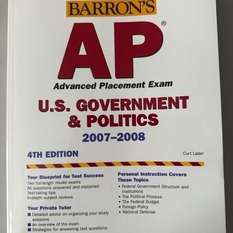 Barron's How to Prepare for the AP U. S. Government and Politics