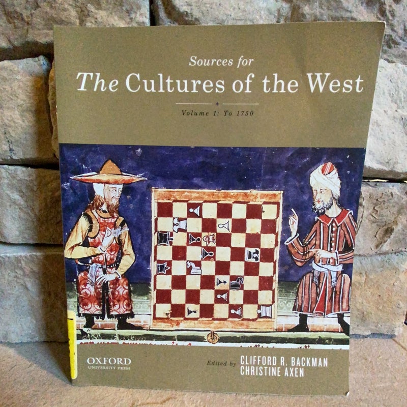 Sourcebook for the Cultures of the West, Volume One