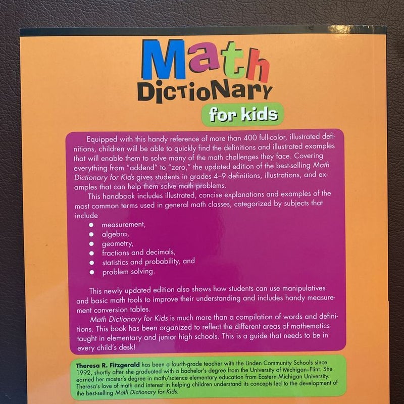 Math Dictionary for Kids (Updated Edition), 2E