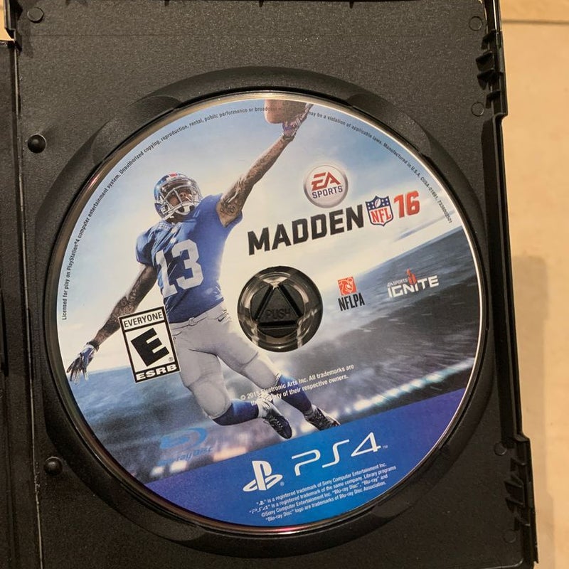 PS4 Madden 16 NFL