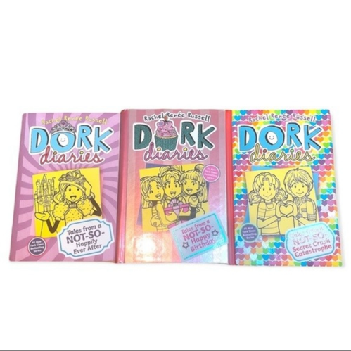 Dork Diaries Books 8, 12, 13 Paperback and Hardcover Bundle