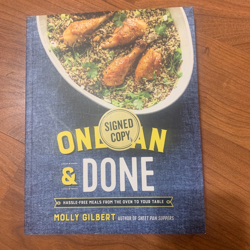 One Pan and Done. Signed Copy