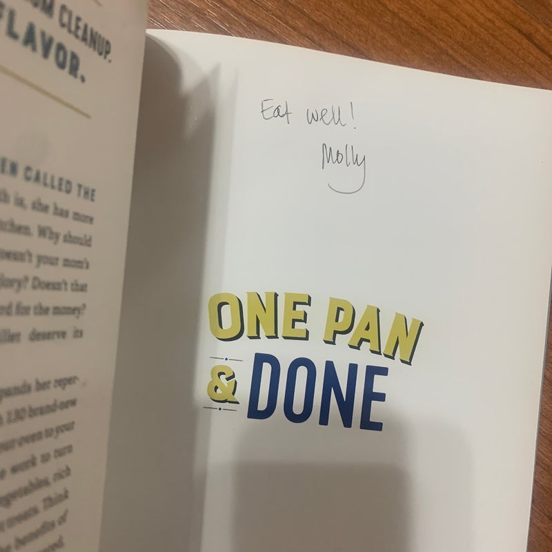 One Pan and Done. Signed Copy