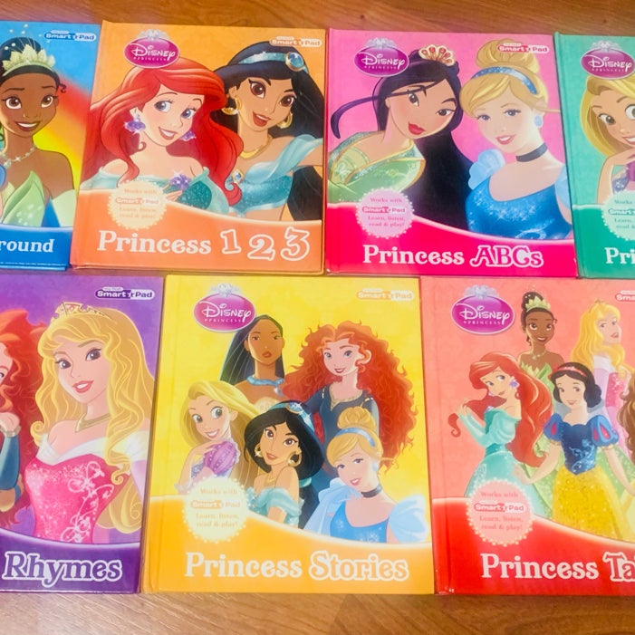 Lot of 7 Disney Princess Learning Story Reader Hardcovers 