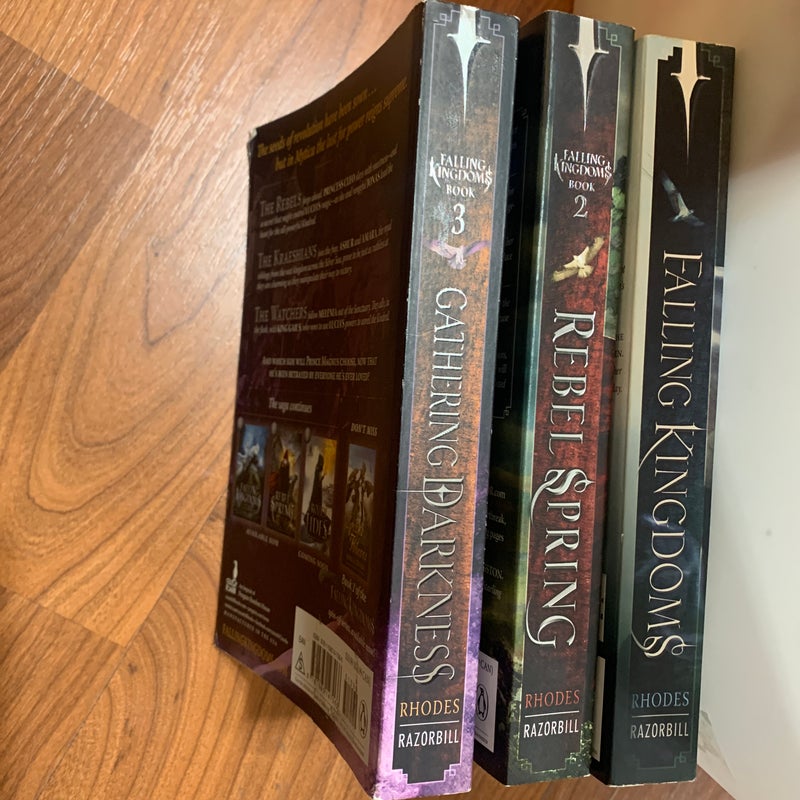 Falling Kingdoms Series, Books 1-3.  