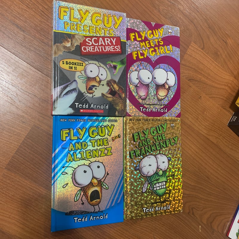 Fly Guy Hardcover Bundle. 4 Books. 8 Stories