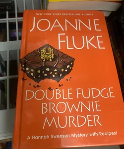 Double Fudge Brownie Murder. Large Print Hardcover 