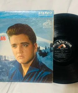 Vintage Vinyl . Elvis Christmas Album