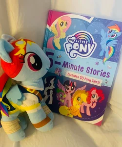 My Little Pony Book and Plush Toy Bundle 