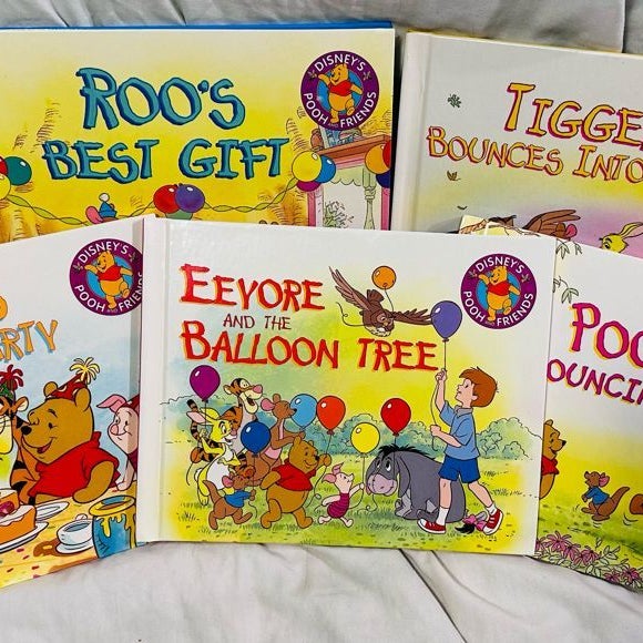 Lot of 5 Vintage Disney’s Pooh and Friends Hardcovers. 1995