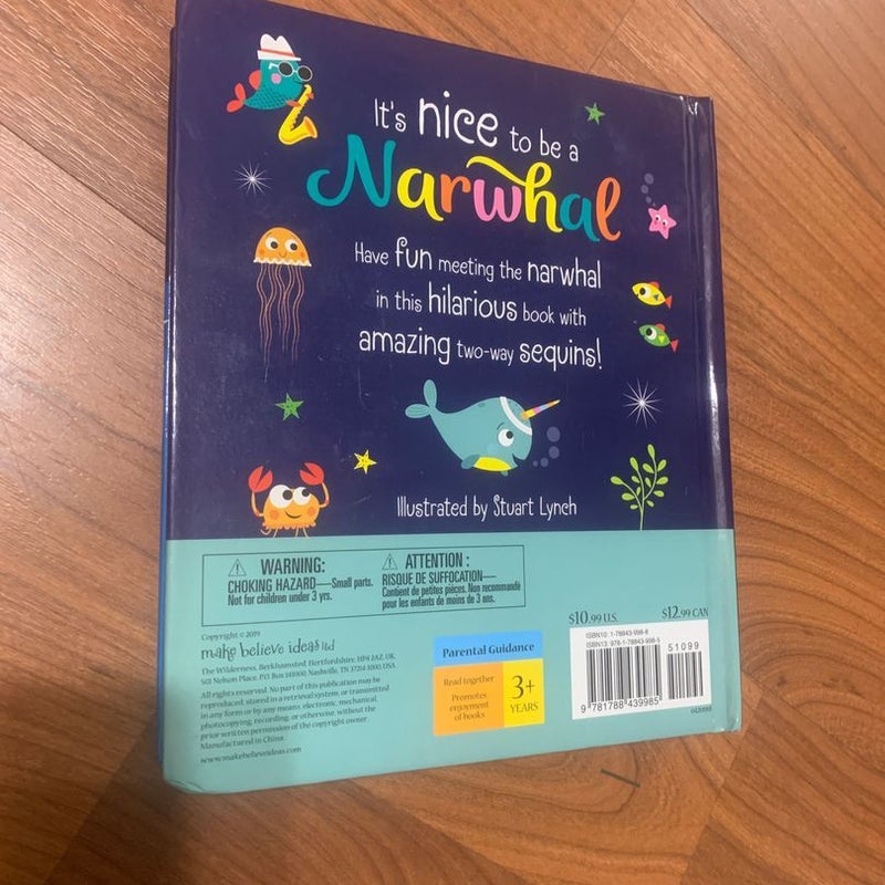 NEW- It's Nice to Be a Narwhal! Board Book