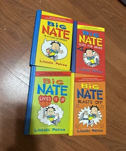Set of 4 Big Nate Hardcover Graphic Novels 