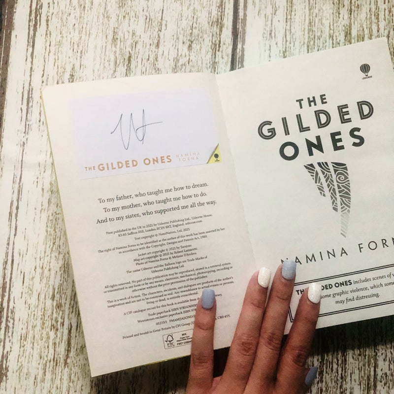 The Gilded Ones Waterstones Signed Sprayed Edges