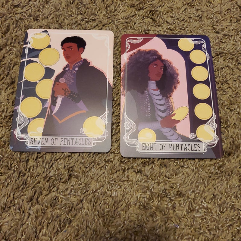 Fairyloot Exclusive Seven & Eight of Pentacles Tarot Cards 