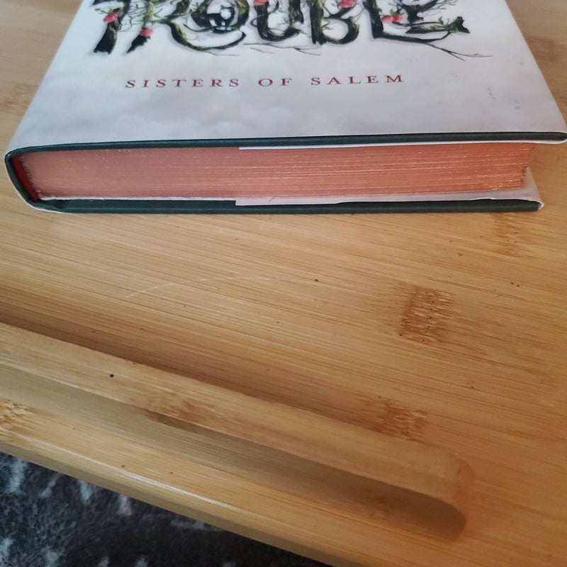 Spells Trouble Signed bookplate w/Sprayed metallic and stenciled edges matching cover! 