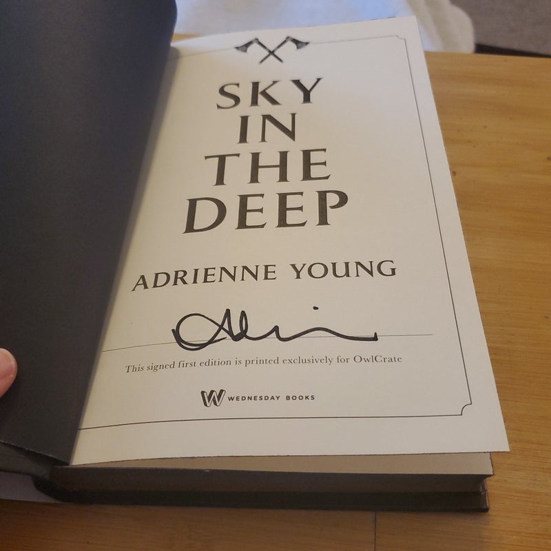 Sky in the Deep ( Owlcrate Signed Exclusive with Sprayed Ombre Metallic Edges)