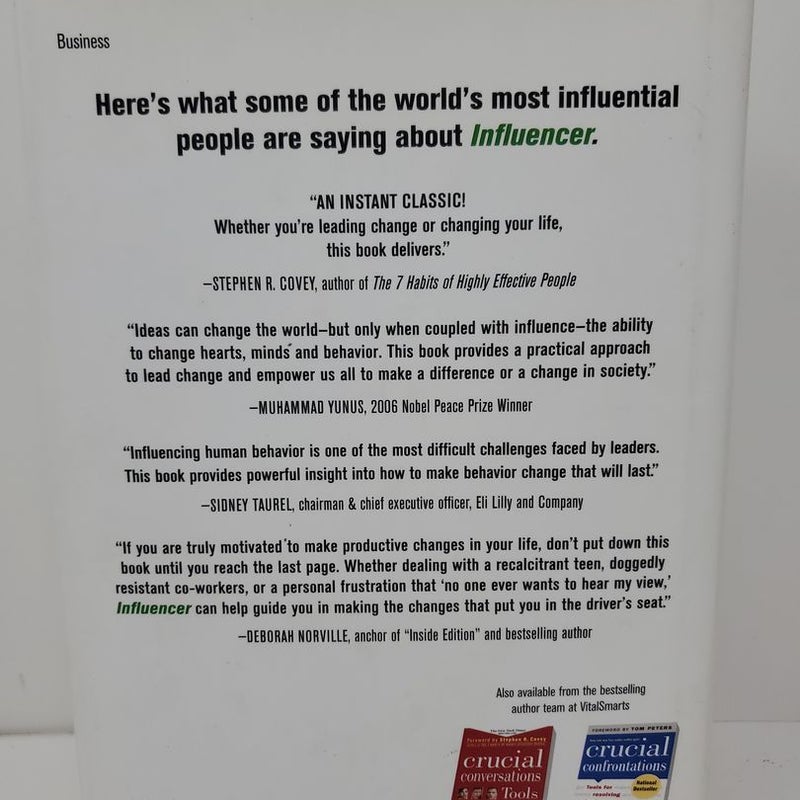 Influencer: the Power to Change Anything, First Edition (Hardcover)