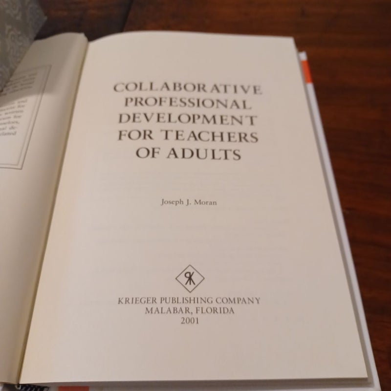 Collaborative professional development for teachers of adults