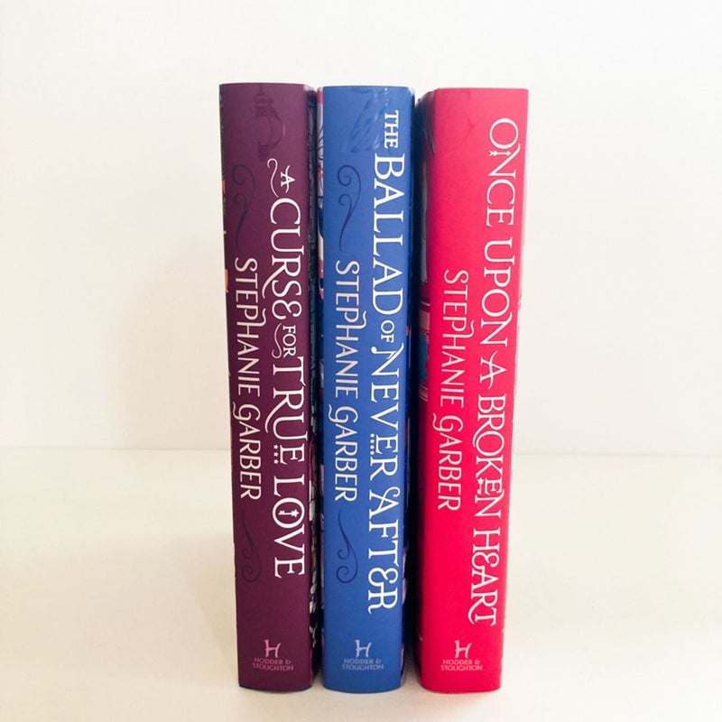 Once Upon a Broken Heart, The Ballad of Never After, and A Curse For True Love (SIGNED Fairyloot