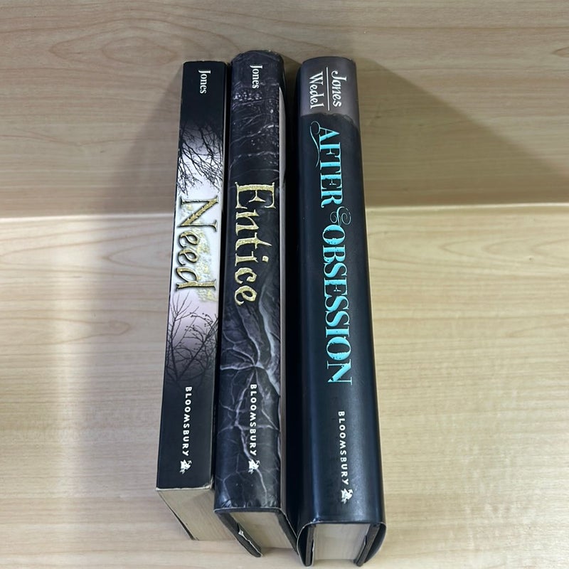 Entice, Need & After Obsession 2 Hardcover 1 Paperback Bundle