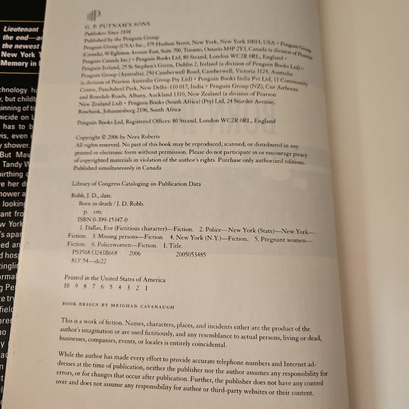 *Signed Copy* Born in Death