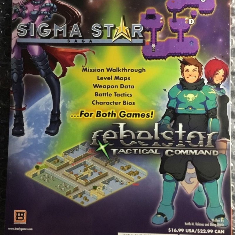 Bradygames Official Strategy Guide Sigma StarSaga/Rebelstar Tactical Command Nintendo Game Boy Advance Game