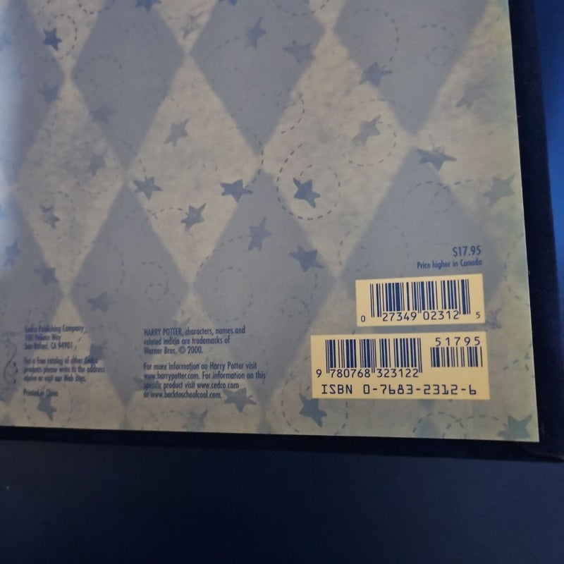 HARRY POTTER Blue Velvet Address Book