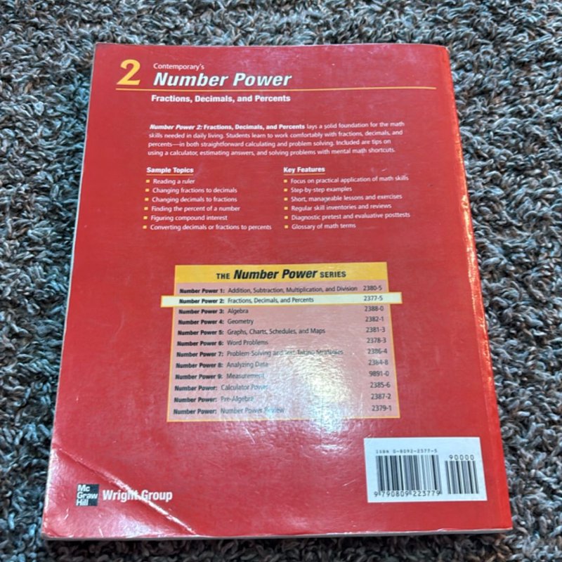 Number Power 2: Fractions, Decimals, and Percents by Jerry Howett