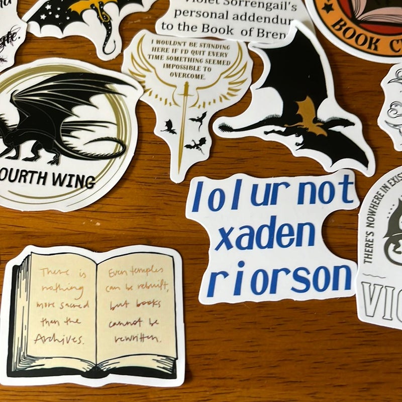 Fourth Wing Stickers 3