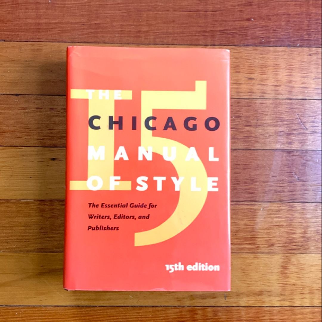 The Chicago Manual of Style