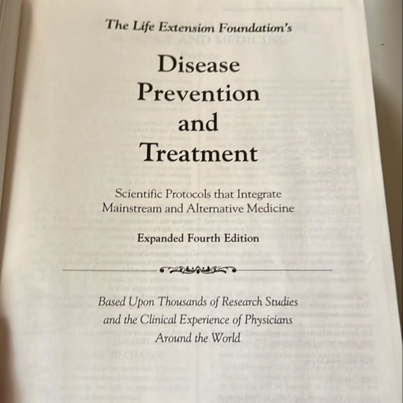 Disease Prevention and Treatment