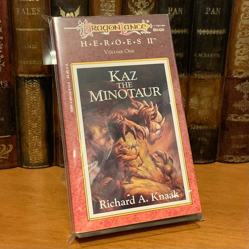 Vintage DragonLance: Kaz the Minotaur, Heroes 4, 1990 First Edition First Printing
