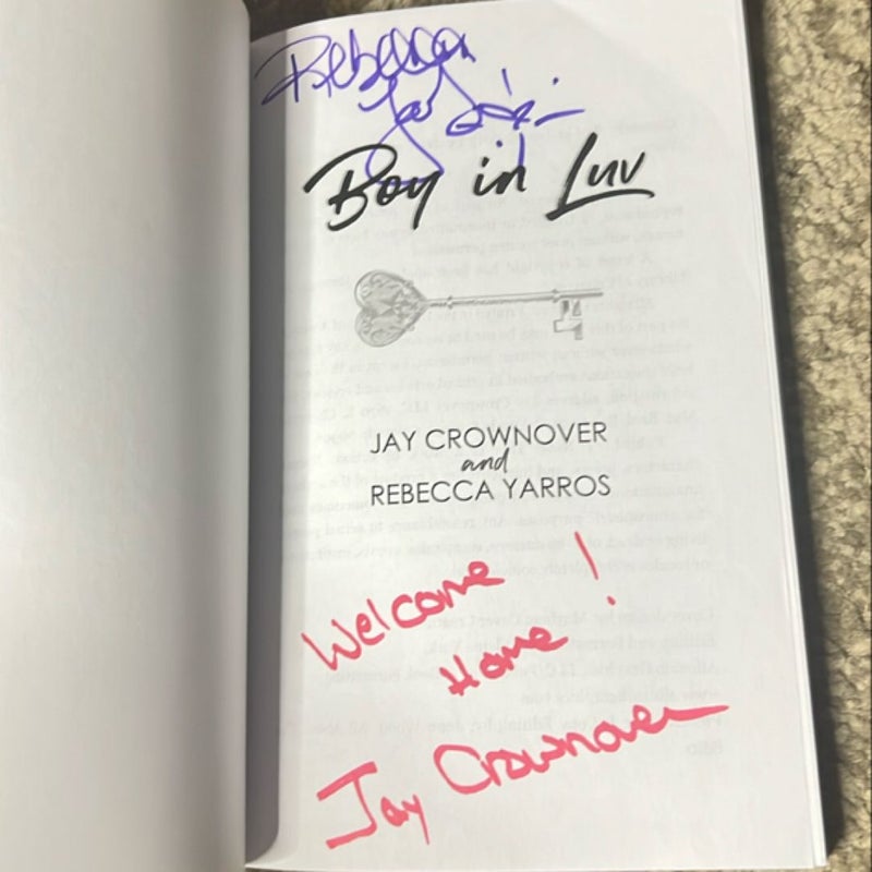 Boy in Luv *signed by both authors*