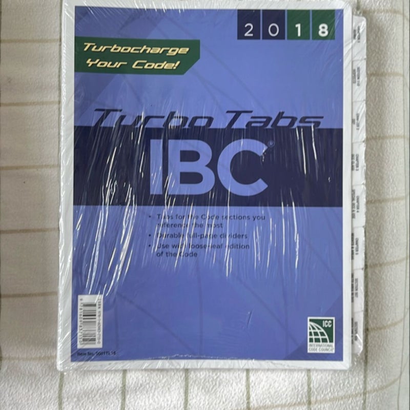 2018 International Building Code Turbo Tabs, Loose-Leaf Version