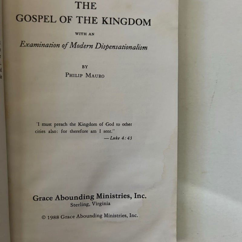 The Gospel of the Kingdom