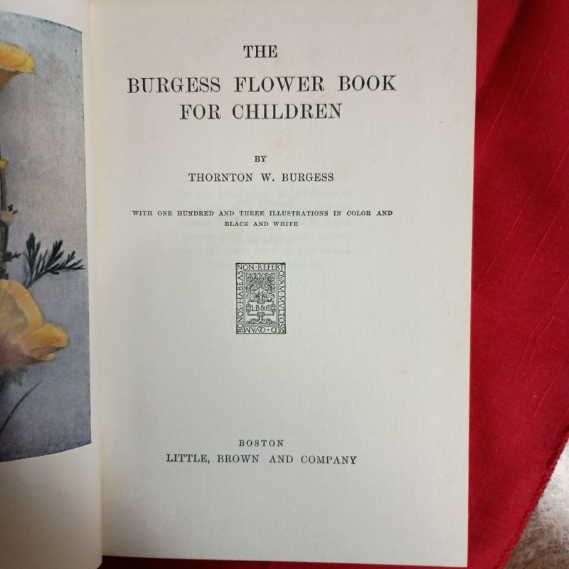 The Burgess Flower Book For Children 