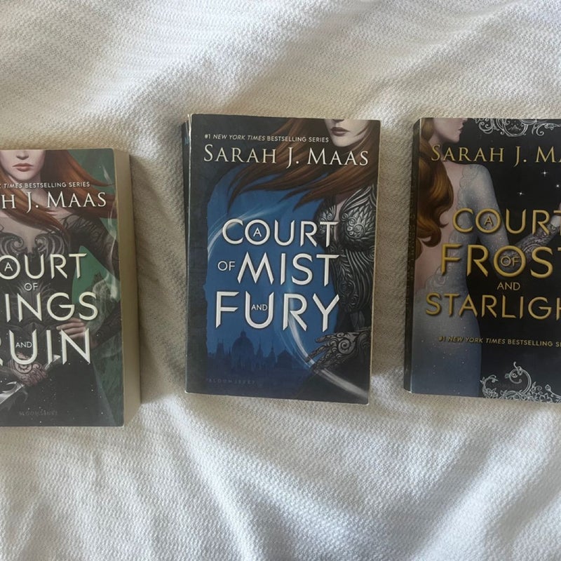 ACOTAR old cover bundle books 2-4