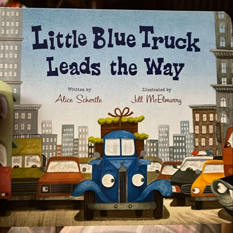 Little Blue Truck Leads the Way Board Book