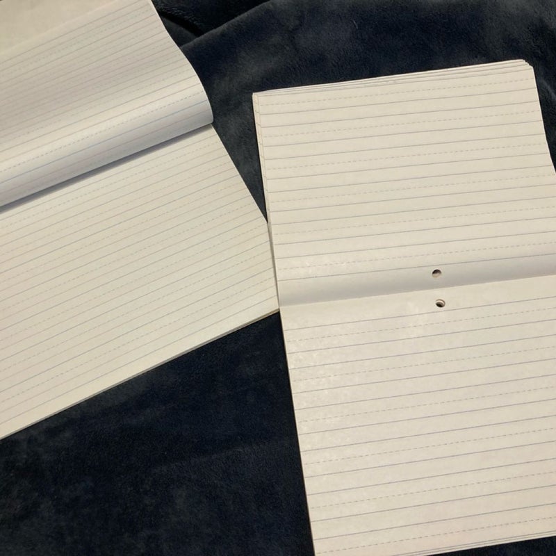 Handwriting Blank Book Lot