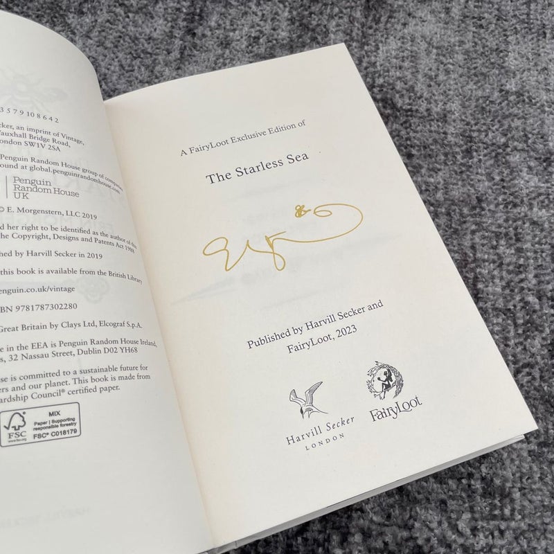 The Starless Sea FAIRYLOOT special edition HAND SIGNED