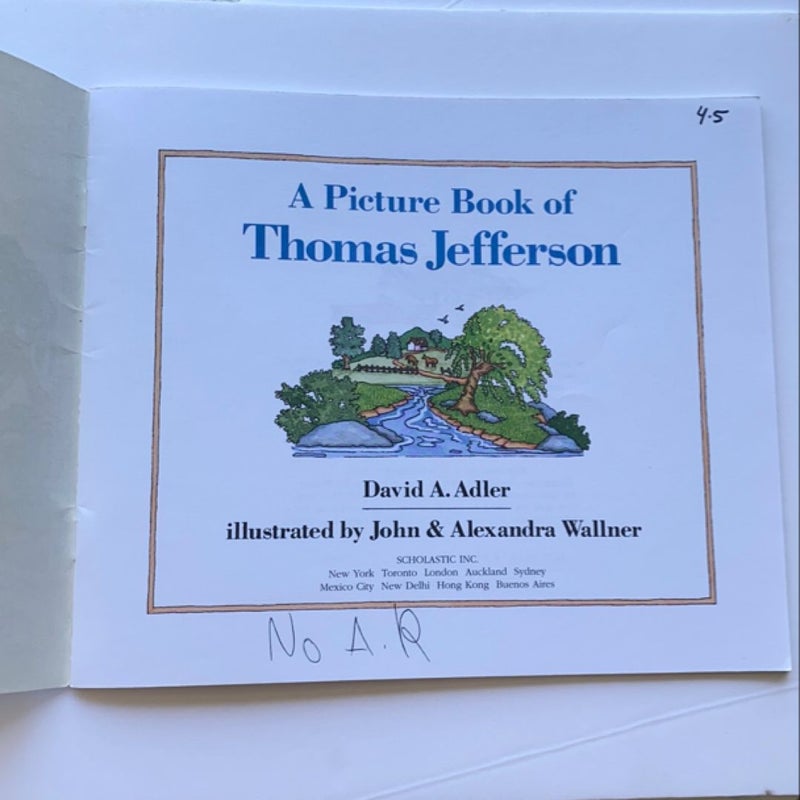 A picture book of Thomas Jefferson