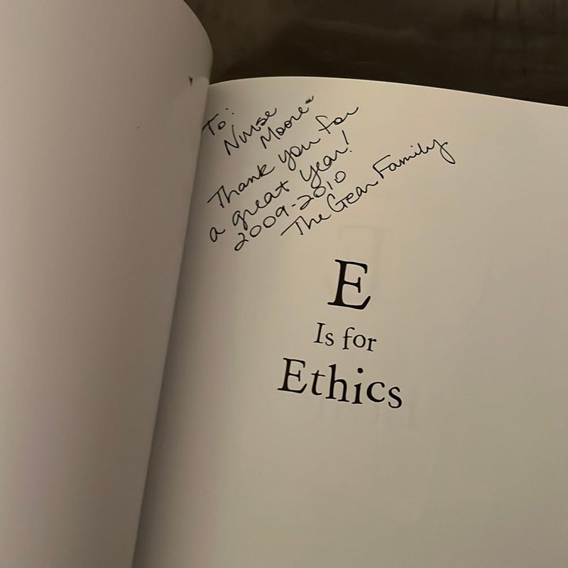 E Is for Ethics