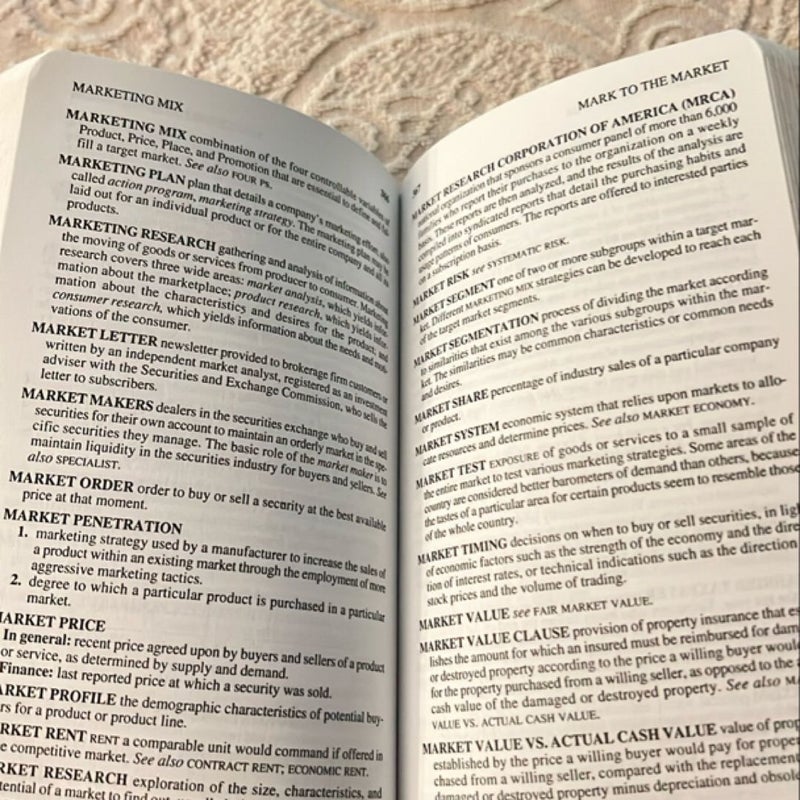 Dictionary of Business Terms