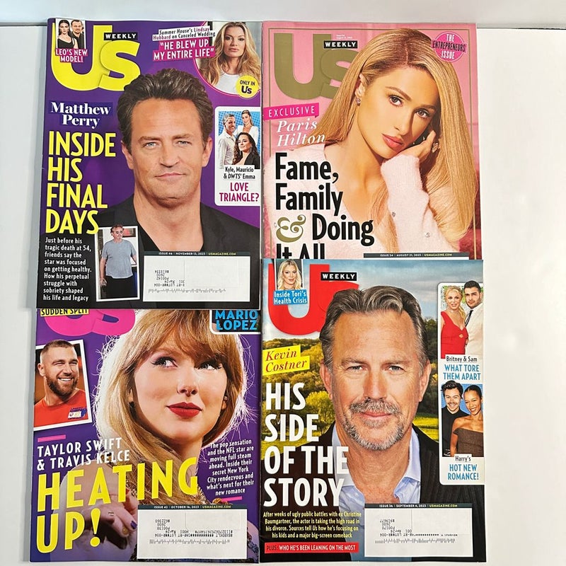 Lot of 13 US Weekly 2023 Gossip Magazines, Matthew Perry, Taylo Swift