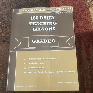 Easy Grammar Ultimate Series: 180 Teaching Lessons Grade 8