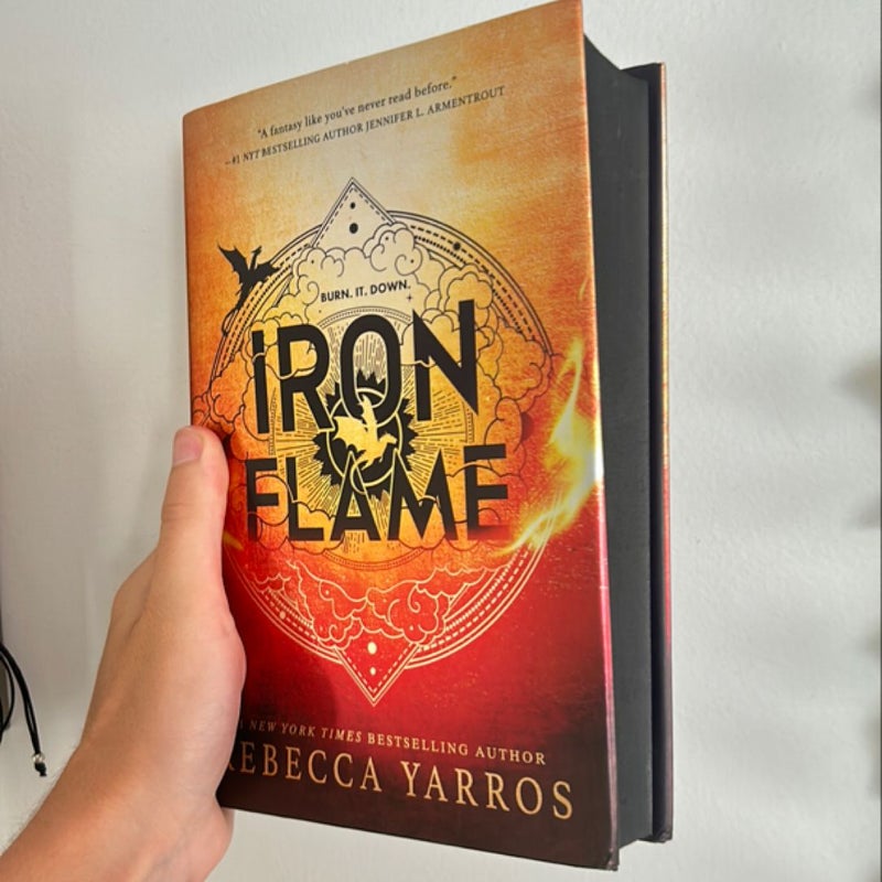 Iron Flame 1st Edition W/ Black Edges